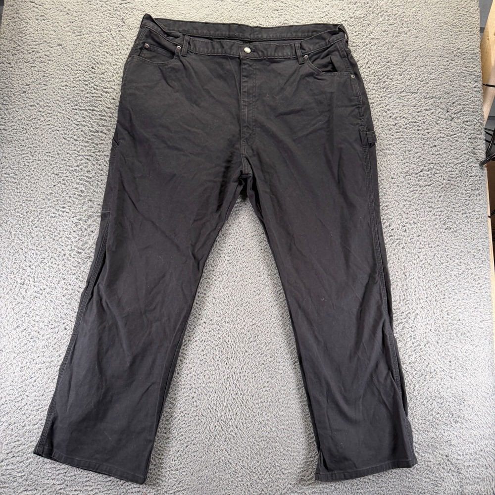 Dickies Flex Jeans Mens 42x30 Black Cotton Carpenter Workwear Utility Stretch